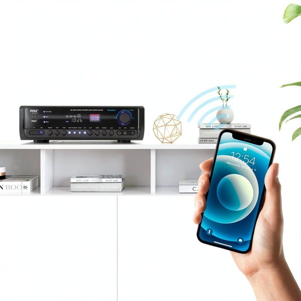 Pyle Stereo Receiver 300W Bluetooth Home Audio-5