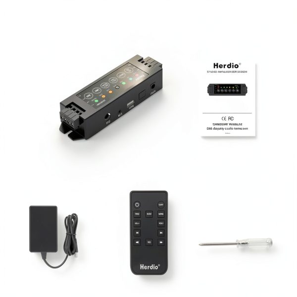 Herdio 4 Channel Bluetooth Amplifier Mini Control Receiver-6