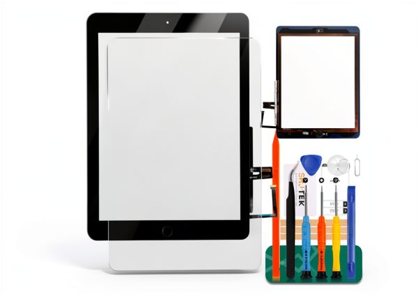 SRJTEK Gray iPad 9.7 Tempered Glass Replacement-0