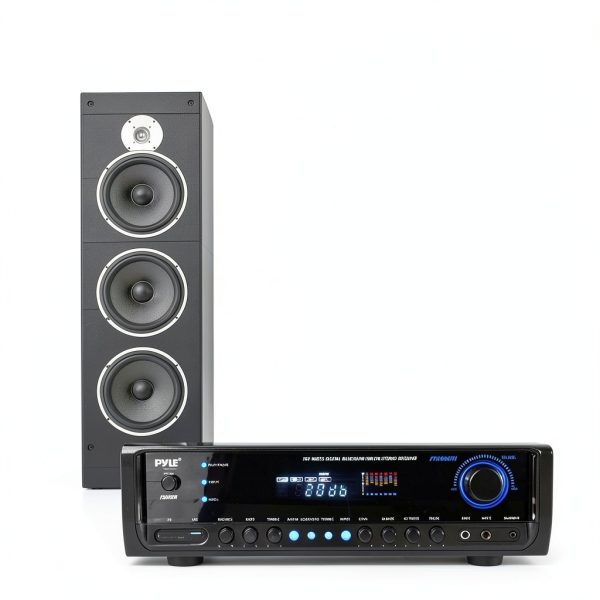 Pyle Stereo Receiver 300W Bluetooth Home Audio-6