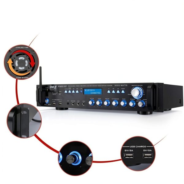 Pyle Hybrid Receiver 3000W by Dana Trading-4
