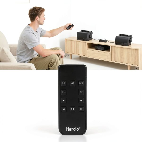 Herdio 4 Channel Bluetooth Amplifier Mini Control Receiver-2
