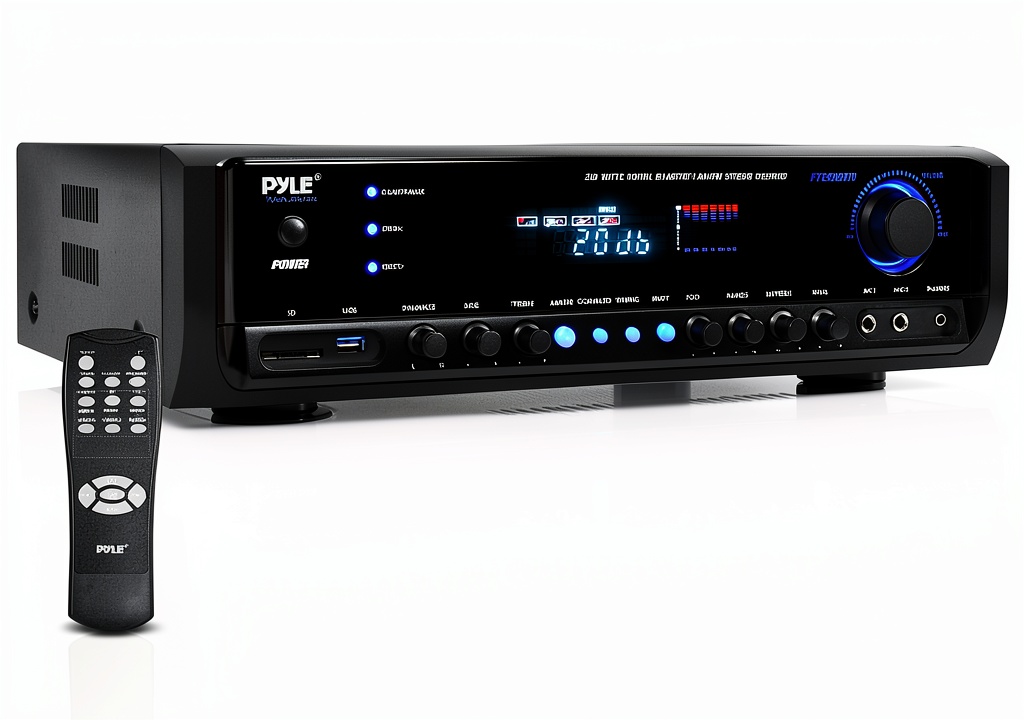 Pyle PT390BTU receiver in a living room setup