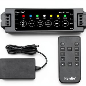 Herdio 4 Channel Bluetooth Amplifier Mini Control Receiver-0