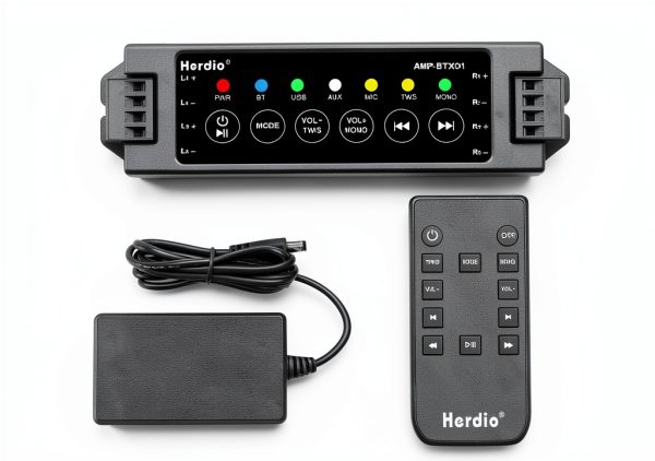Herdio 4 Channel Bluetooth Amplifier Mini Control Receiver-0