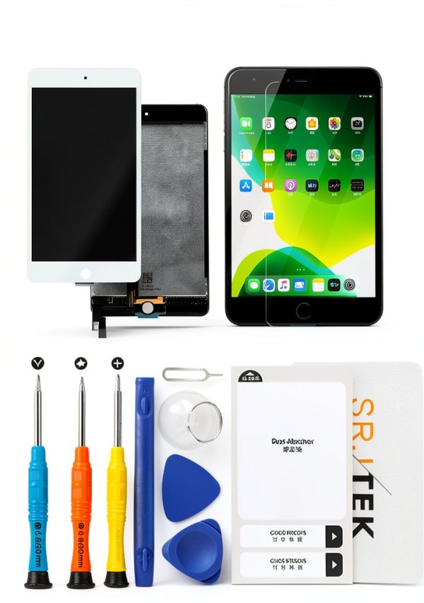 SRJTEK iPad mini 4 Replacement Screen White LCD 10.59x5.98in-6