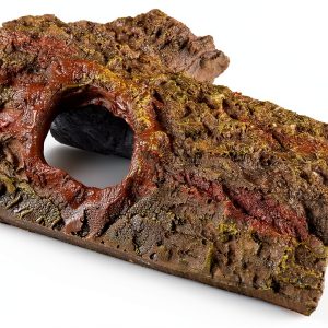 Zilla Pet Reptile Bark Bends Terrarium Decor Medium Brown Hideout-0